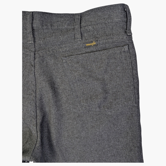 Vintage Wrangler Grey Slacks | Straight Leg Tailored Trousers | 34x30 - Picture 5 of 6